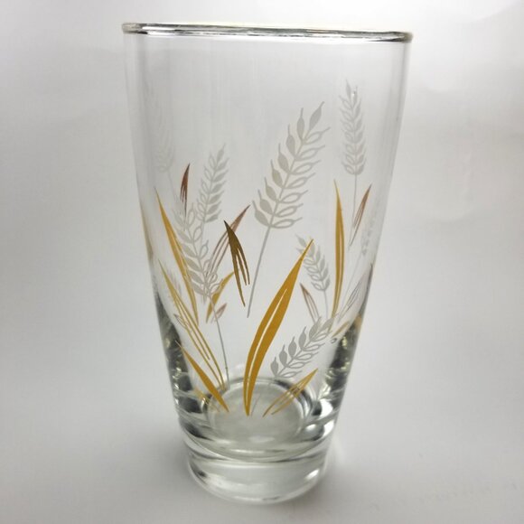 Libby Wheat Spray Cocktail Glasses, White and Gold Wheat Tumblers, Circa 1960 - Picture 15 of 15